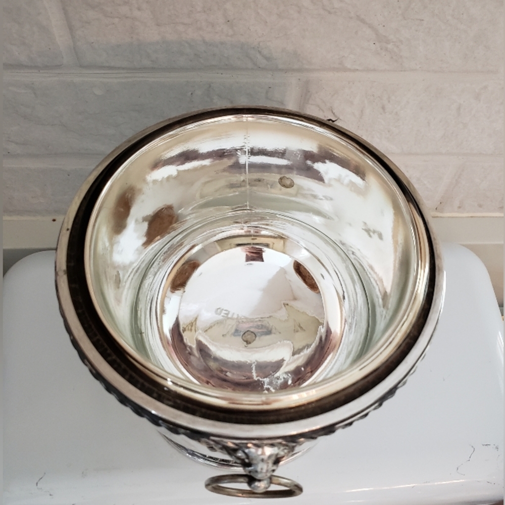 English Regency Silverplated Ice Bucket, Vintage - Picture 4 of 10
